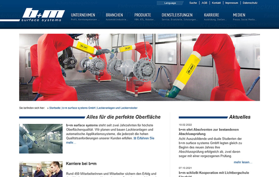 b+m Startseite 1