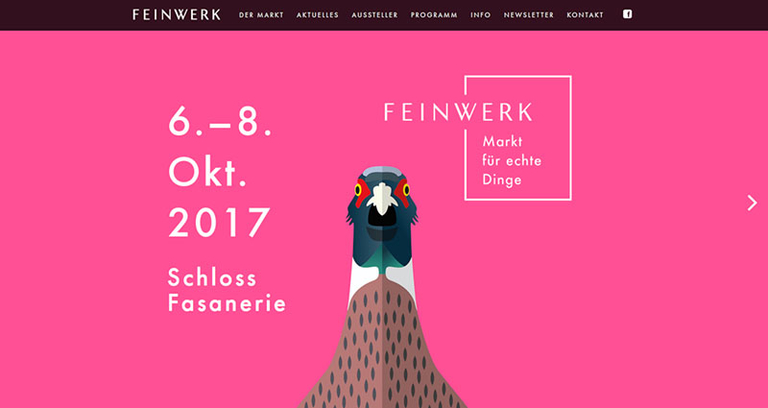 Neuerstellung Internetpräsenz Feinwerk – Markt für echte Dinge