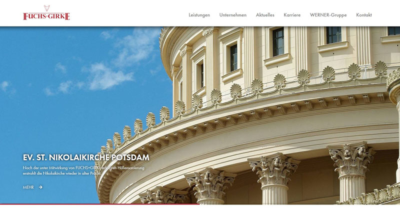 Neuerstellung Internetpräsenz