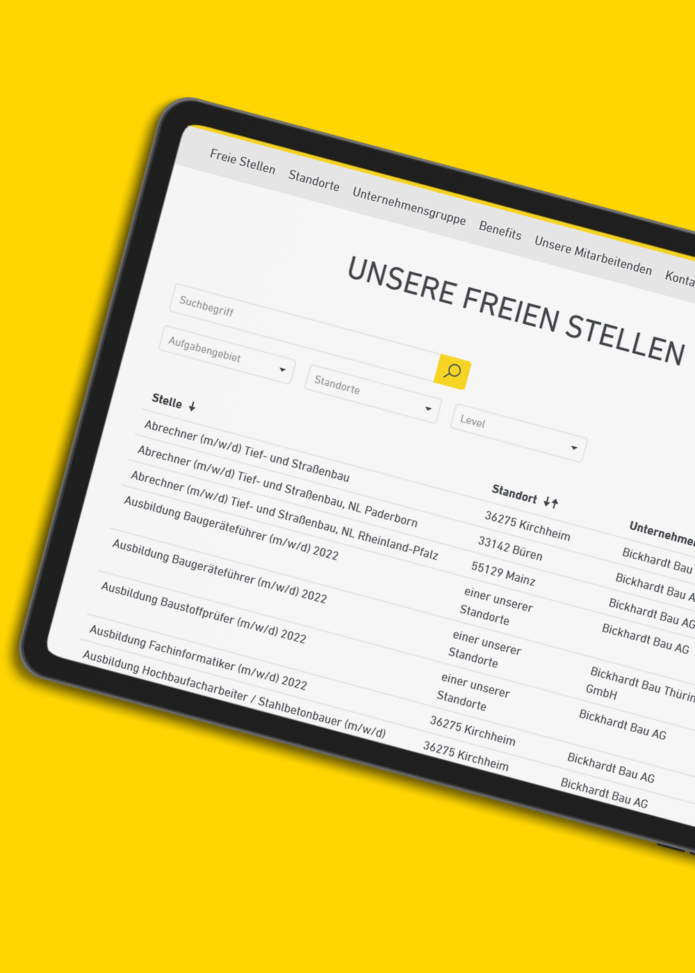 Jobportal Stellen