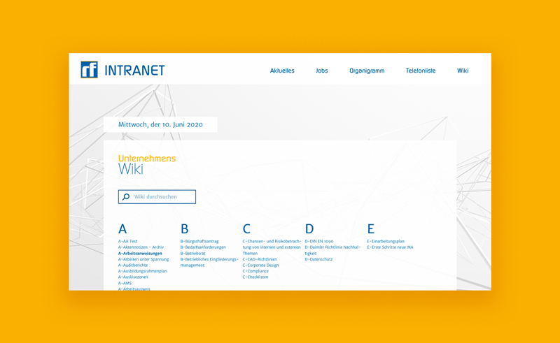 Rudolf Fritz Intranet 1