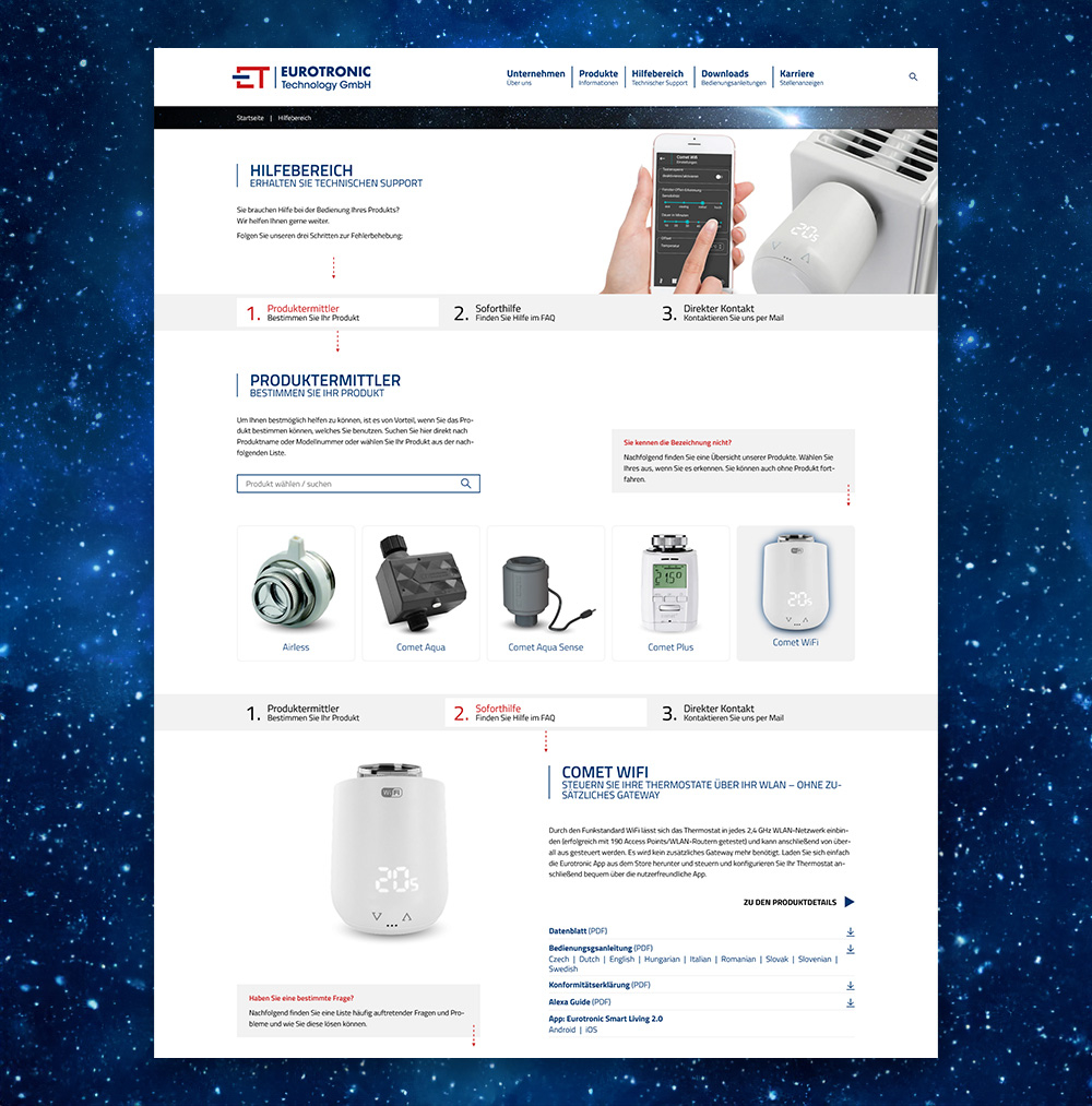 Unterseite Webseite